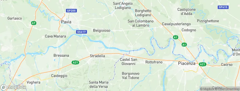 Zerbo, Italy Map