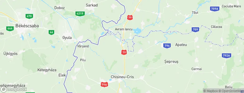 Zerind, Romania Map