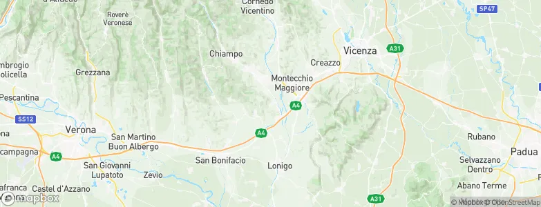 Zermeghedo, Italy Map