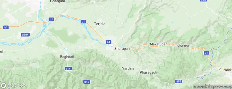 Zestaponi, Georgia Map