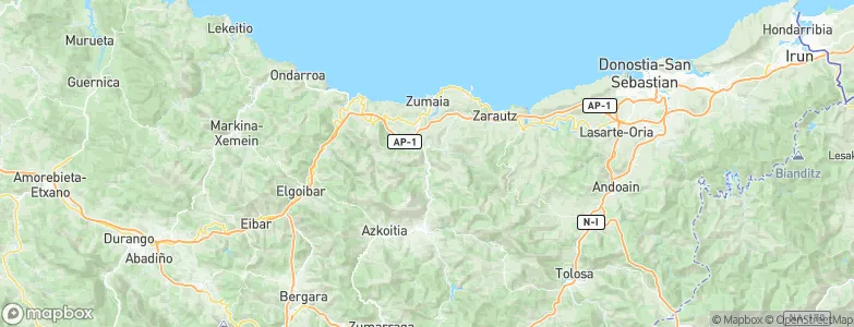 Zestoa, Spain Map