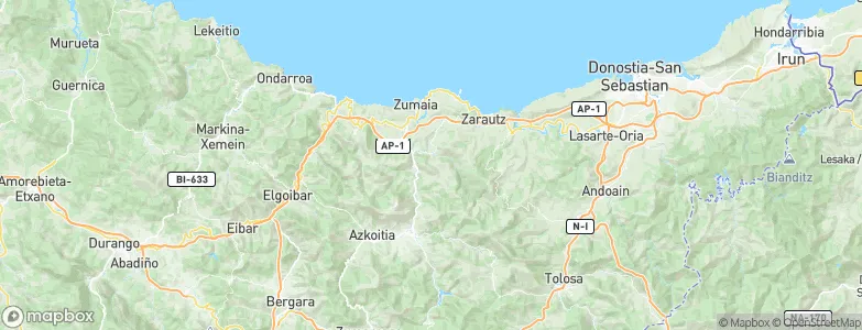 Zestoa, Spain Map