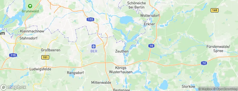 Zeuthen, Germany Map