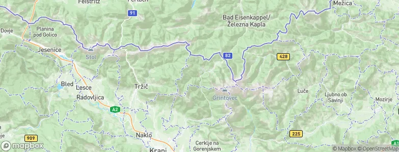 Zgornje Jezersko, Slovenia Map