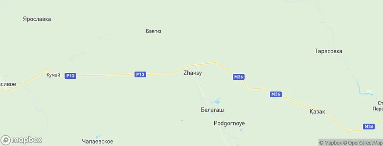 Zhaksy, Kazakhstan Map