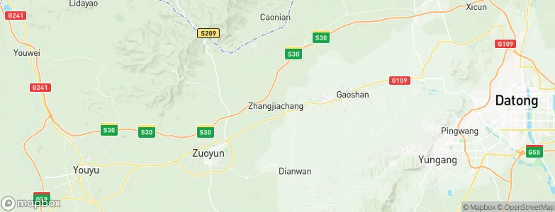 Zhangjiachang, China Map