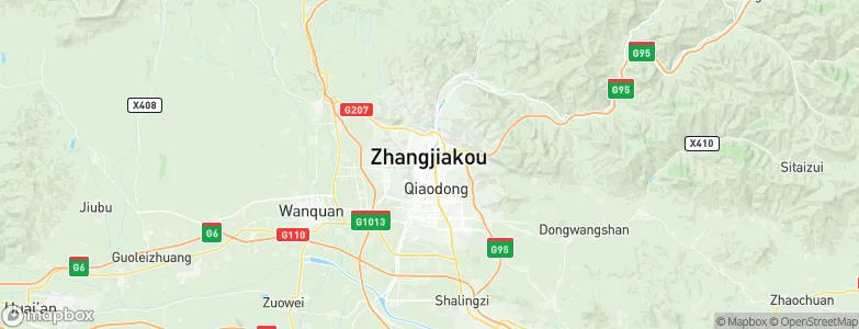 Zhangjiakou, China Map