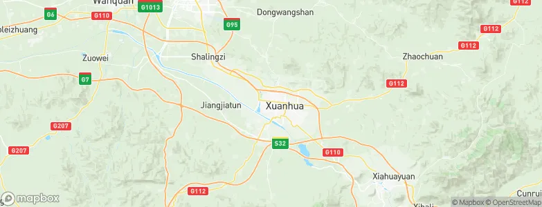 Zhangjiakou Shi Xuanhua Qu, China Map