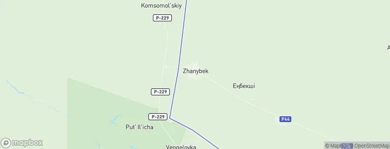 Zhänibek, Kazakhstan Map