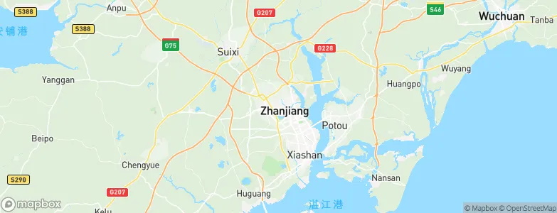 Zhanjiang, China Map