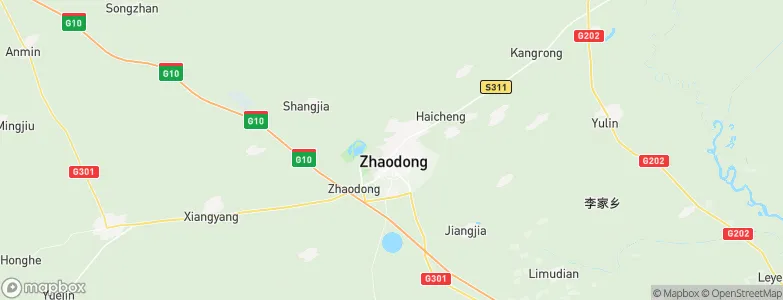 Zhaodong, China Map