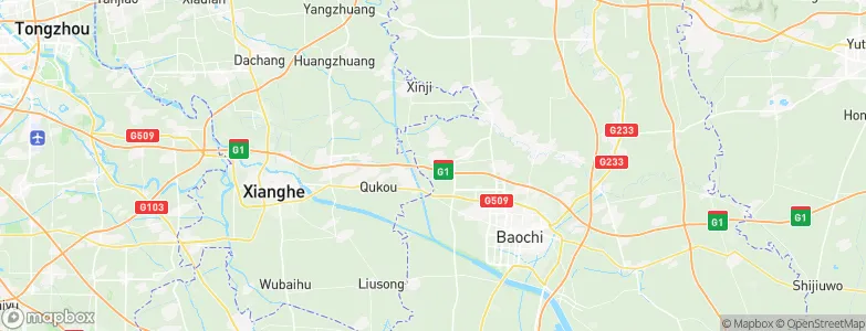 Zhaogezhuang, China Map