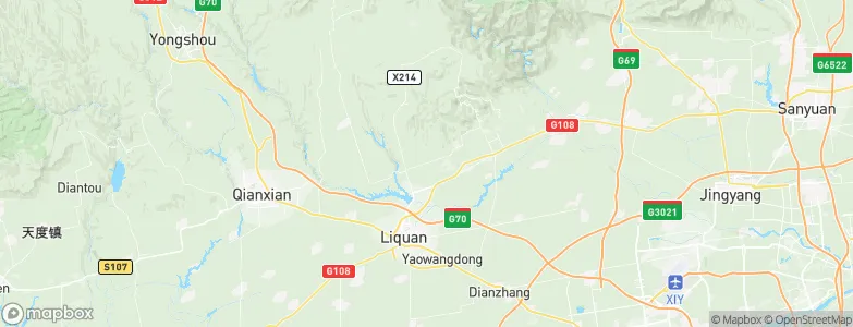 Zhaoling, China Map