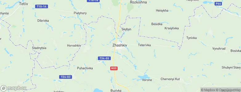 Zhashkiv, Ukraine Map