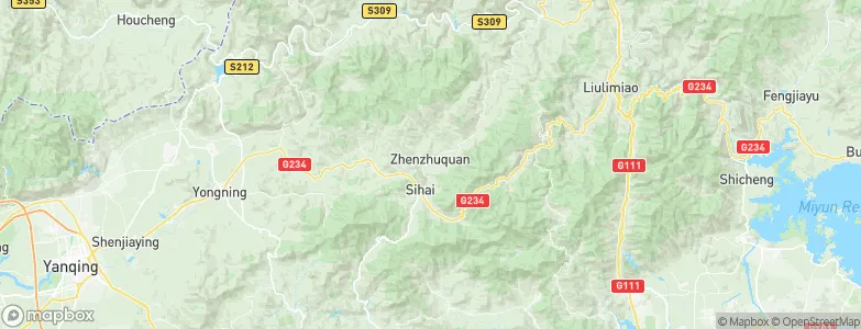 Zhenzhuquan, China Map