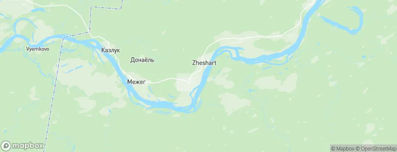 Zheshart, Russia Map
