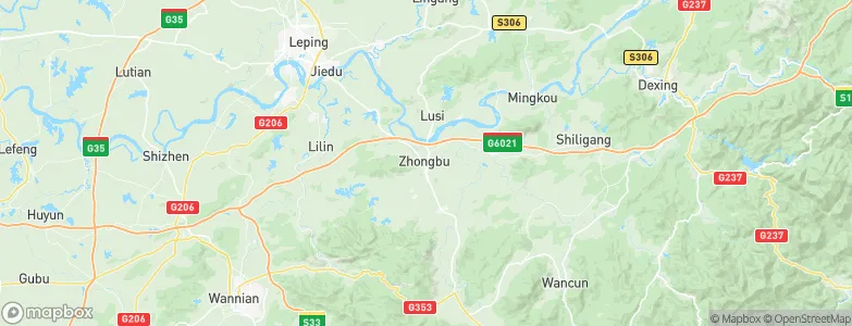 Zhongbu, China Map