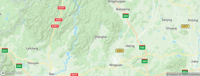 Zhonghe, China Map