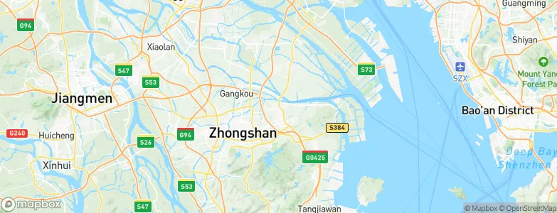 Zhongshangang, China Map