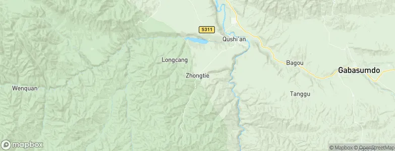 Zhongtie, China Map