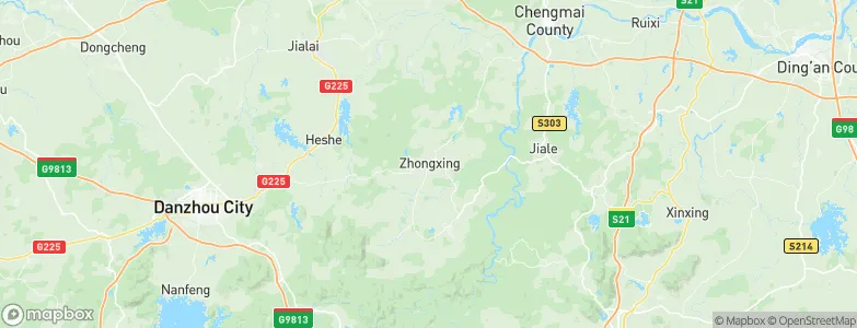Zhongxing, China Map