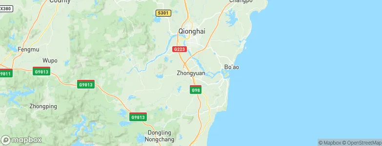 Zhongyuan, China Map