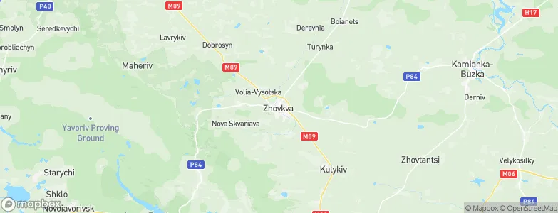 Zhovkva, Ukraine Map