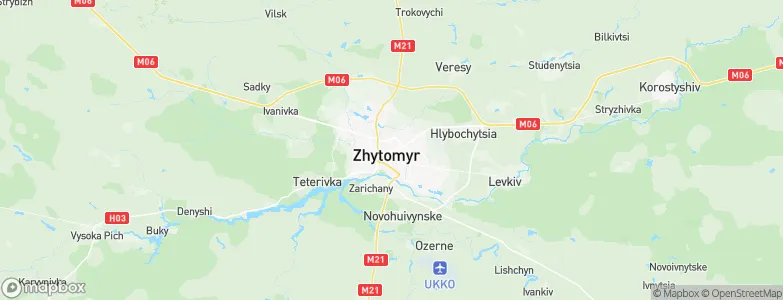 Zhytomyr, Ukraine Map