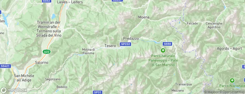 Ziano di Fiemme, Italy Map