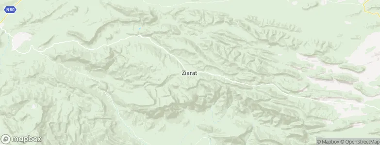 Ziarat, Pakistan Map