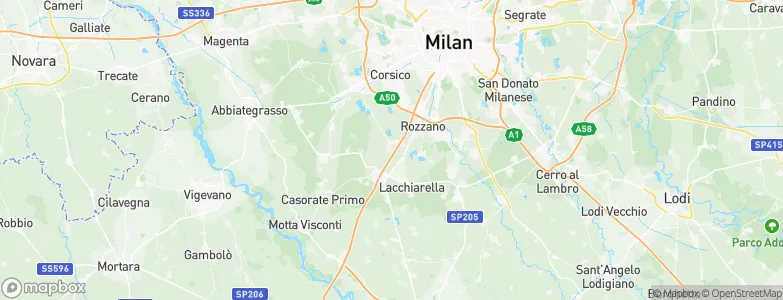Zibido San Giacomo, Italy Map