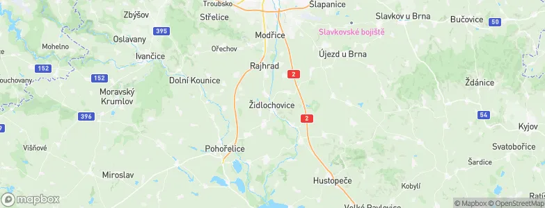 Židlochovice, Czechia Map