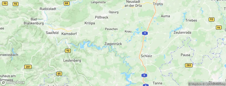 Ziegenrück, Germany Map