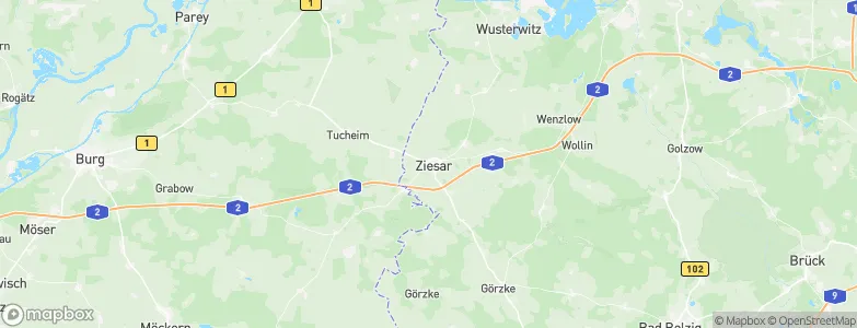 Ziesar, Germany Map