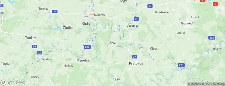 Žihle, Czechia Map