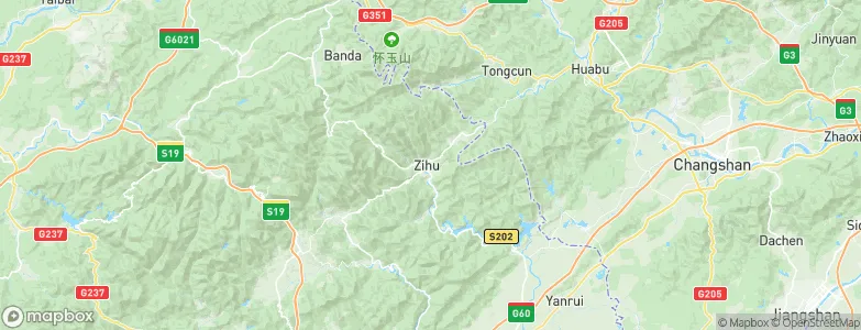 Zihu, China Map