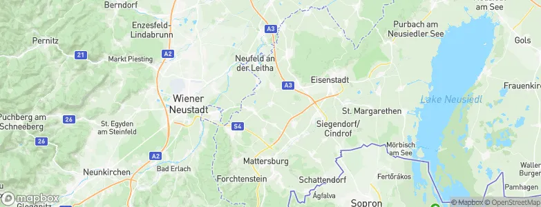 Zillingtal, Austria Map