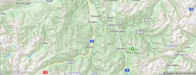 Zillis-Reischen, Switzerland Map