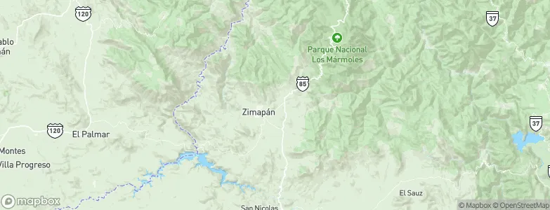 Zimapan, Mexico Map