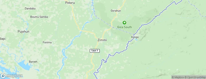 Zimmi, Sierra Leone Map