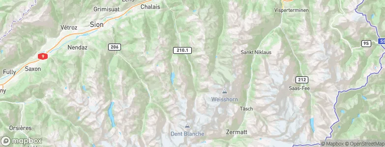 Zinal, Switzerland Map