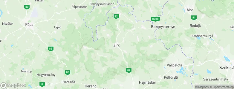 Zirc, Hungary Map