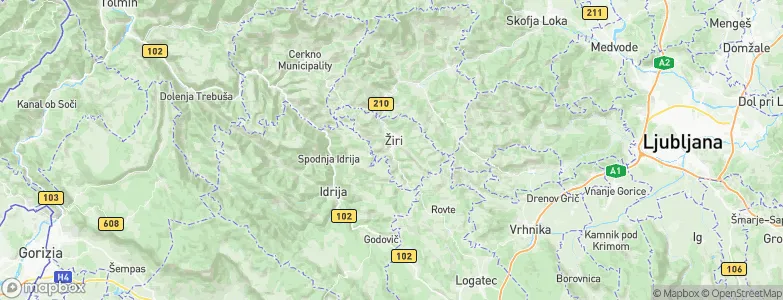 Žiri, Slovenia Map