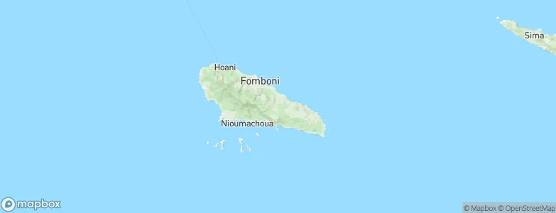 Ziroudani, Comoros Map