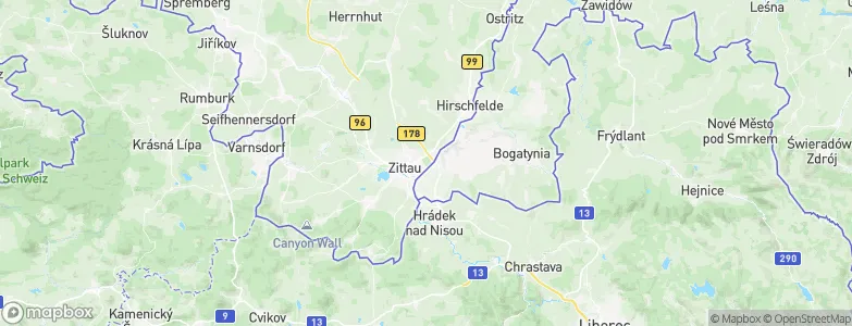 Zittau, Germany Map