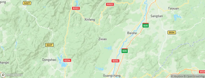 Zixiao, China Map