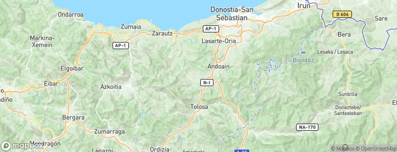 Zizurkil, Spain Map