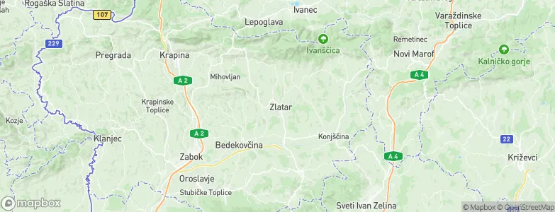 Zlatar, Croatia Map