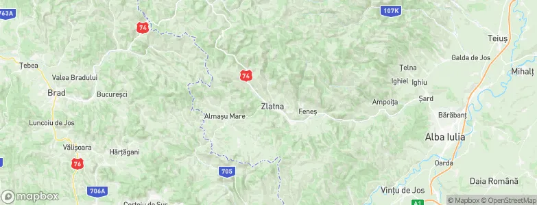 Zlatna, Romania Map