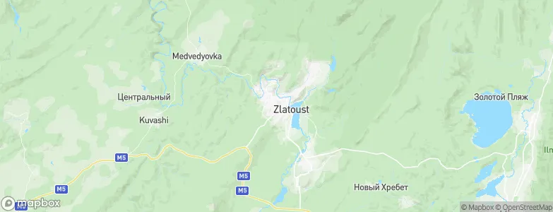 Zlatoust, Russia Map